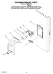 Diagram for 08 - Dispenser Front Parts