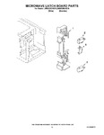 Diagram for 08 - Microwave Latch Board Parts