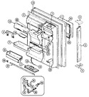 Diagram for 03 - Fresh Food Door