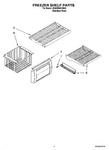 Diagram for 03 - Freezer Shelf Parts