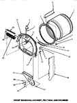 Diagram for 04 - Fr Blkhd, Air Duct, Felt Seal & Cylinder