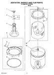 Diagram for 05 - Agitator, Basket And Tub Parts