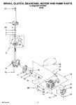 Diagram for 06 - Brake, Clutch, Gearcase, Motor And Pump Parts