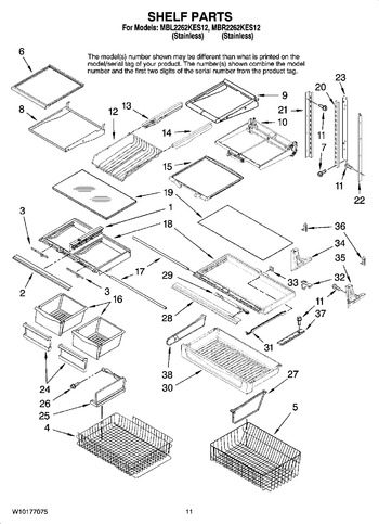 Diagram for MBR2262KES12