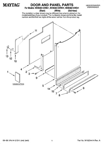 Diagram for MDB4651AWW41