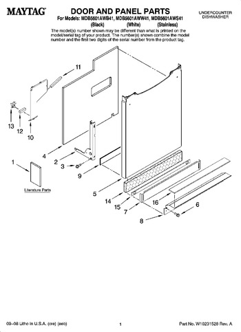 Diagram for MDB5601AWW41