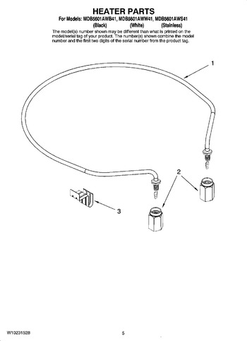 Diagram for MDB5601AWW41