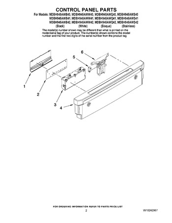 Diagram for MDBH945AWS42