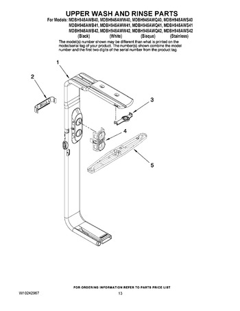 Diagram for MDBH945AWS42