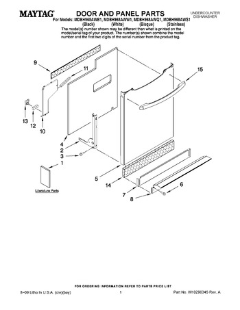 Diagram for MDBH968AWB1