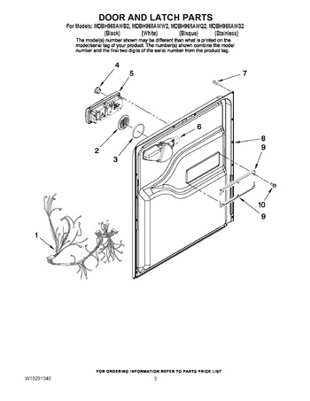 Diagram for MDBH968AWS2