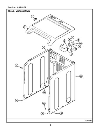 Diagram for MDG8600AWW