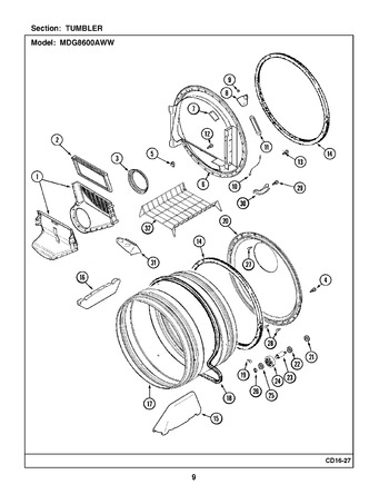 Diagram for MDG8600AWW