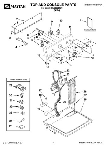 Diagram for MED5800TW1