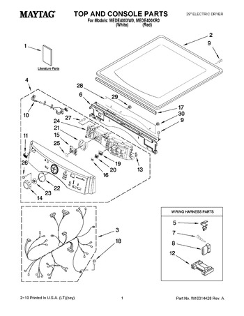 Diagram for MEDE400XW0