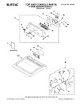 Diagram for 01 - Top And Console Parts