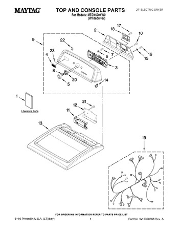 Diagram for MEDX600XW0