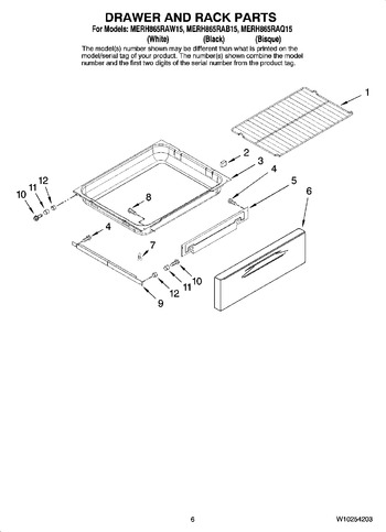 Diagram for MERH865RAW15