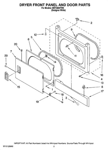 Diagram for MET3800TW0