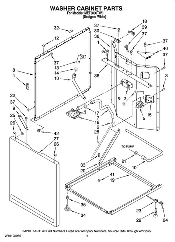 Diagram for MET3800TW0