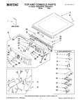 Diagram for 01 - Top And Console Parts