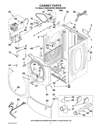 Diagram for MGDE400XW0