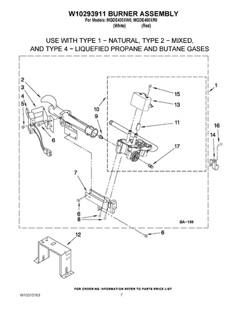 Diagram for MGDE400XW0