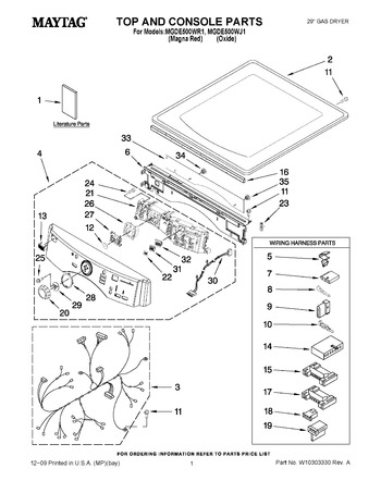 Diagram for MGDE500WR1