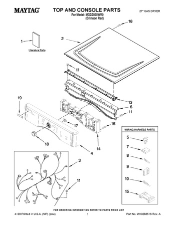 Diagram for MGDZ600WR0