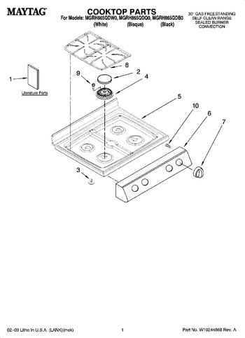 Diagram for MGRH865QDB0