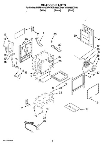 Diagram for MGRH865QDW0