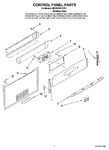 Diagram for 02 - Control Panel Parts