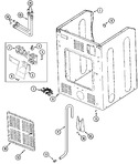 Diagram for 11 - Cabinet-rear (washer)