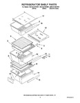 Diagram for 03 - Refrigerator Shelf Parts