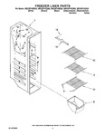 Diagram for 04 - Freezer Liner Parts