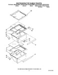 Diagram for 03 - Refrigerator Shelf Parts