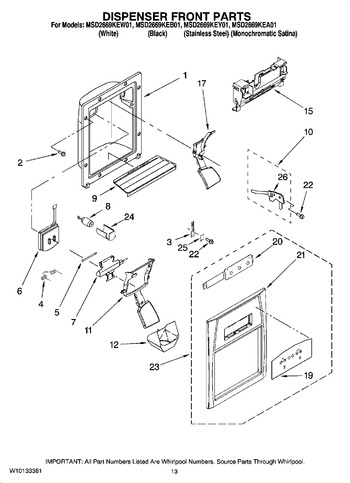 Diagram for MSD2669KEW01