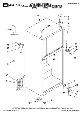 Diagram for MTB1854VRB00