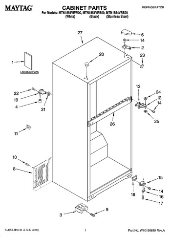 Diagram for MTN1854VRW00