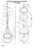 Diagram for 03 - Agitator, Basket And Tub Parts