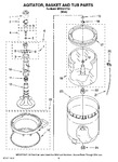 Diagram for 03 - Agitator, Basket And Tub Parts