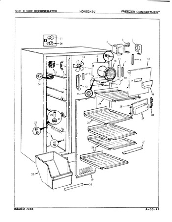 Diagram for NDNS249JA (BOM: 8L40A)