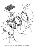 Diagram for 03 - Fr Blkhd, Air Duct, Felt Seal & Cylinder