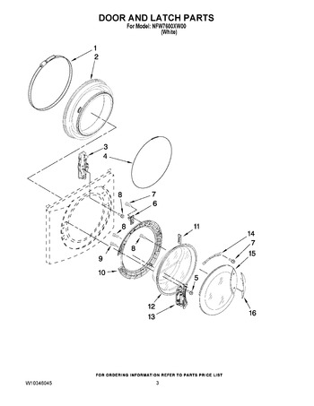 Diagram for NFW7600XW00