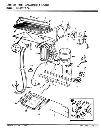 Diagram for RB19KA-4A (BOM: AG64D)