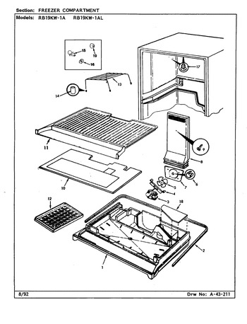 Diagram for RB19KW-1AL (BOM: CG54A)