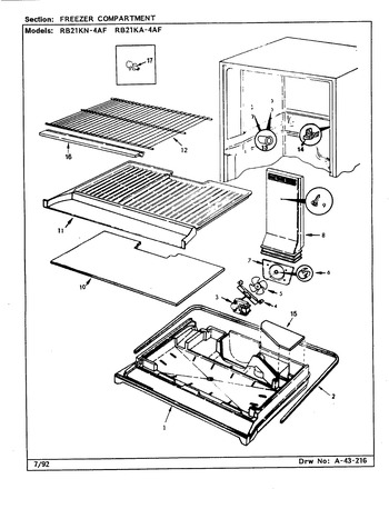 Diagram for RB21KA4AF (BOM: CG78A)