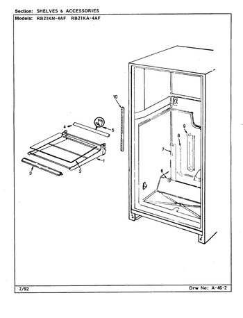 Diagram for RB21KA4AF (BOM: CG78A)