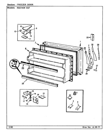 Diagram for RB21KW4AF (BOM: CG81A)