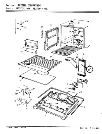 Diagram for RB23KA-4AW (BOM: AG97C)